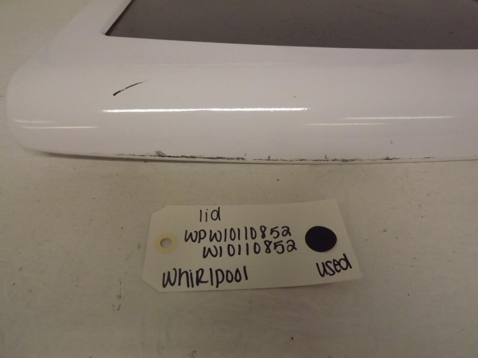 Whirlpool Washer WPW10110852 W10110852 Lid Used Whirlpool Washer WPW10110852 W10110852 Lid Used
